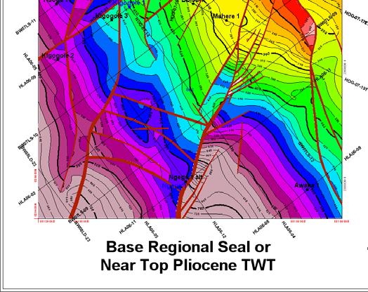 7-1 -1 29 Petroleum 29 30' Highly faulted accommodation zone coupled with a change in fault trend from NE SW to an almost N S trend created rotated fault blocks