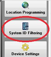7. System ID Filtering: Allows user to include or exclude System ID groups to be monitored by the SuperCELL. A. System Block/Groups To Monitor: Left-clicking blocks in the System Block/Groups To Monitor checks or unchecks each block.