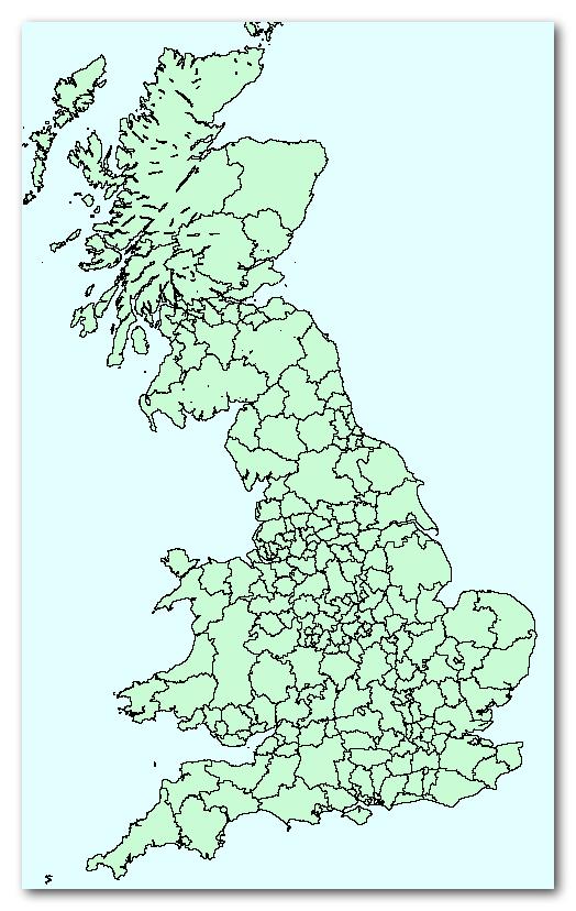 The PLANET Model British Rail Zones