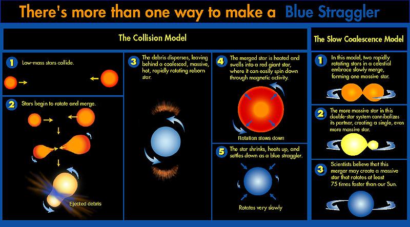 5) Formation of blue straggler stars Credit: R.