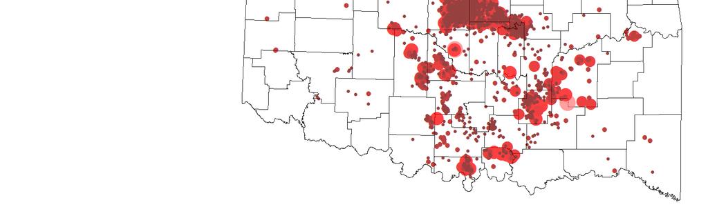 Oklahoma Earthquakes 1980-2014 Thank you Shane Matson
