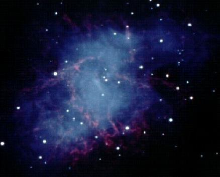 Crab Nebula in Taurus supernova