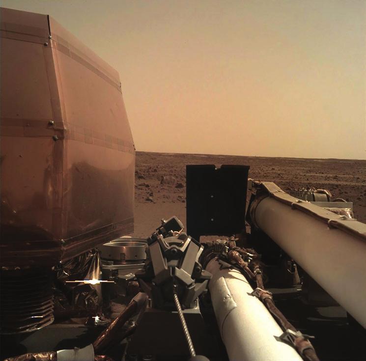 Astronomy Headlines Credits: NASA/JPL-Caltech InSight is on Mars InSight was launched from Vandenberg Air Force Base in California on May 5. The lander touched down on Monday, Nov.