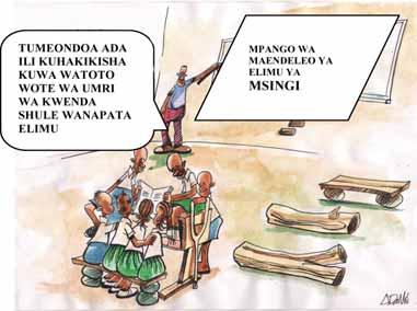 Kuuelewa Mchakato wa Bajeti Tanzania 47 6. Kupambana na VVU/UKIMWI na Malaria 7. Udhibiti endelevu wa uharibifu wa mazingira. 8. Ushirikiano wa kimaendeleo na nchi nyingine 5.2.