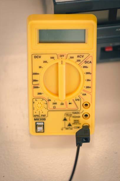 port of the multimeter to the