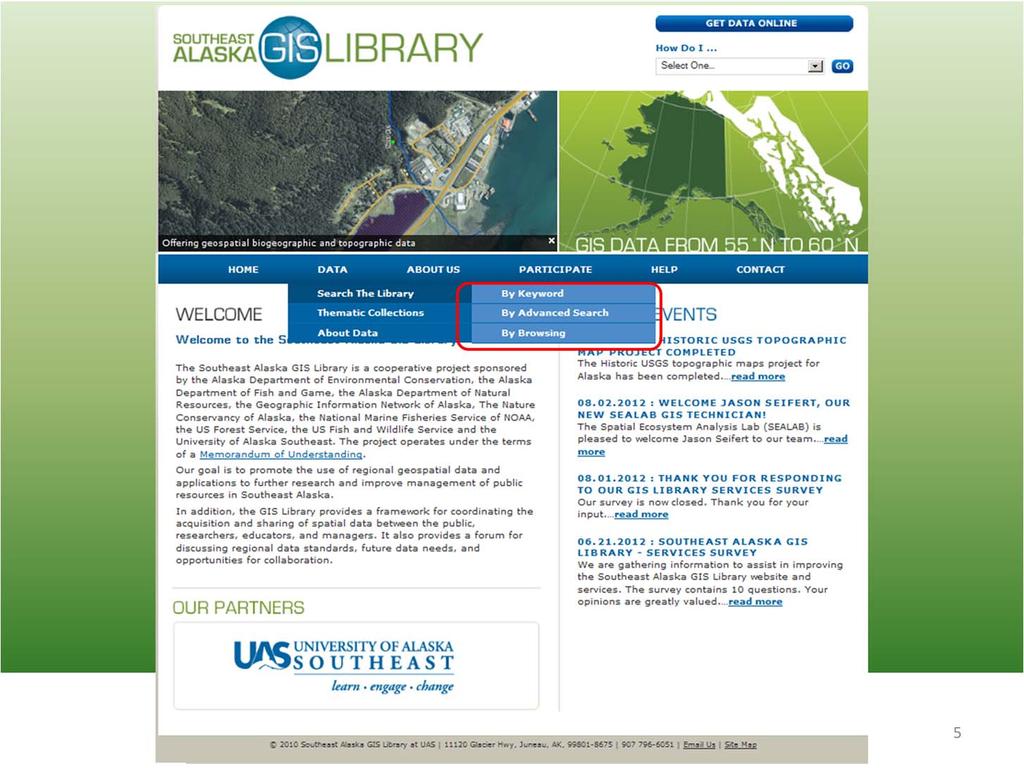 From our Library website, you can search by keyword, advanced search or by