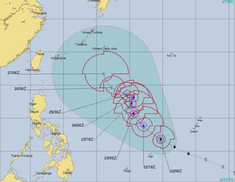 Tropical Outlook Western Pacific Typhoon Man-Yi (Advisory No. 11 as of 4:00 a.m.