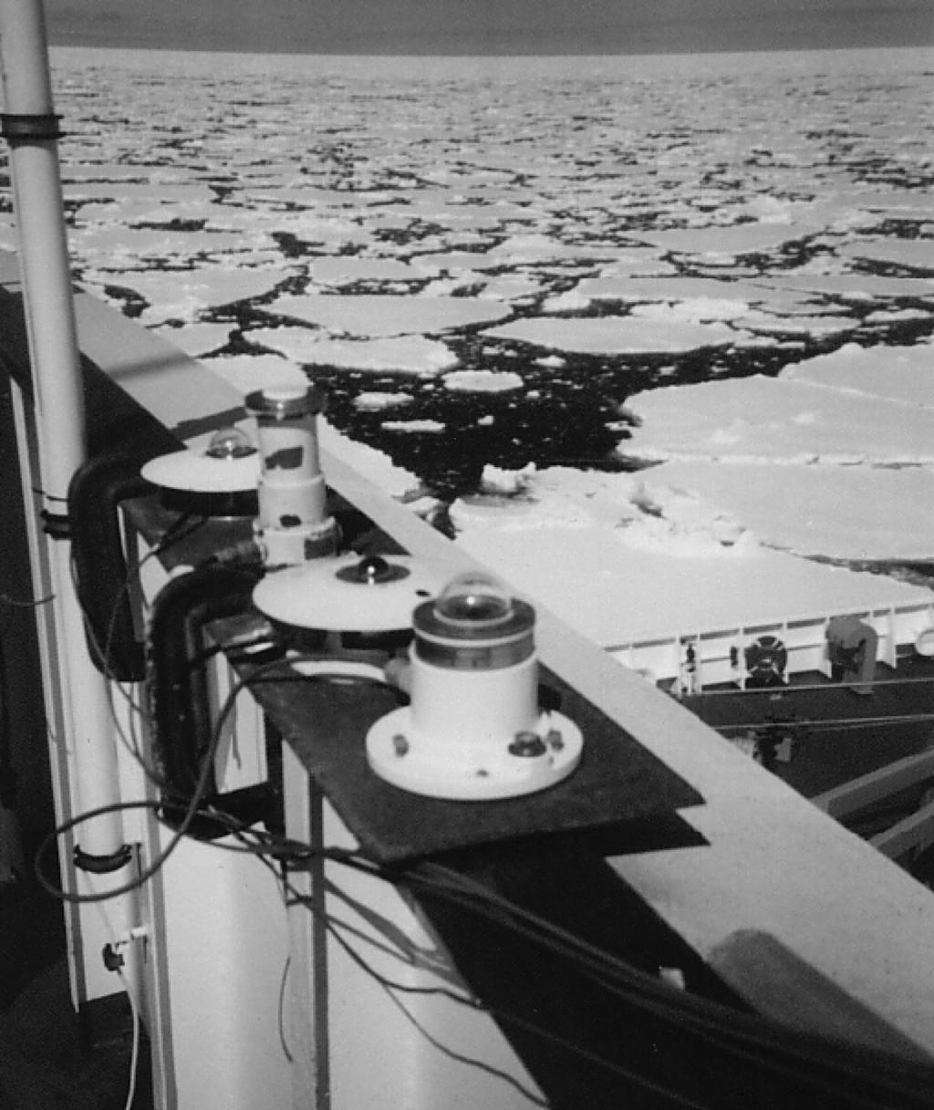The position of the ship is given daily at noon, as well as the ice edge surrounding Antarctica as of 22 December 2000. 2. Measurements and meteorological conditions In a previous investigation (Wendler et al.