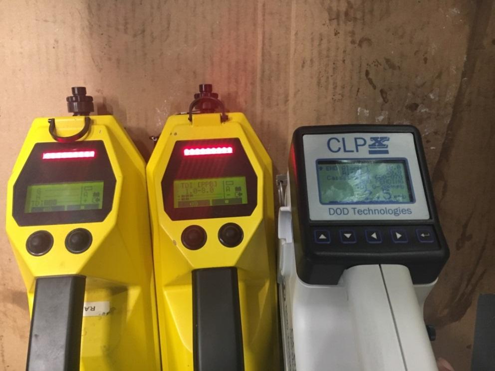 decontamination with its speed, sensitivity and reliability. Wall mounted IMS would be used at critical points to continuously monitor for any fugitive TDI emissions. How can they be used in tandem?