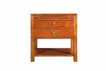 H 19-1/2 in 97-142 Open Nightstand W 26. D 19. H 27-1/2 in Two drawers, one pullout shelf, open area. 97-152H Park Bench Bed Headboard 6/0 and 6/6 W 80.