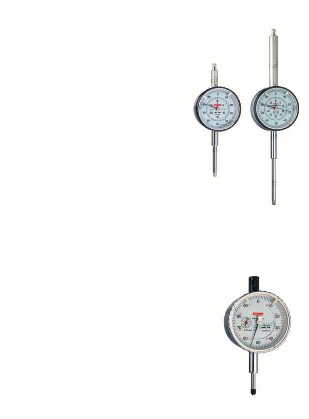 DIAL INDICATORS Käfer dial indicators 0.01 These Käfer dial indicators combine a large measuring range with a high accuracy. The clear dials ensure an easy read-out.
