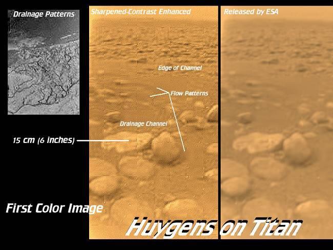 A Photo From the Huygens Probe The surface of Saturn s moon
