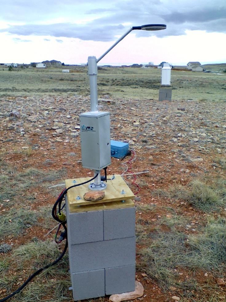 Figure 3 The UWyo hotplate and a VRG located at the north