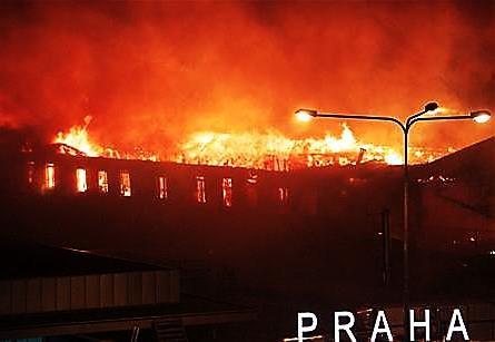 (Expo), 2008/10, fire of right wing of Průmyslový palác Fire Risk Factored Fire Load p v [kg/m 2 ] FRG I VII