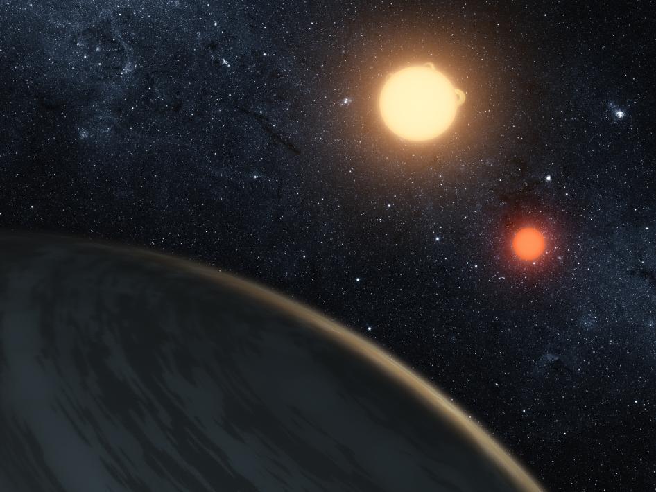 Kepler-16: A Saturn-like