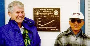 Keeling Curve Dr. Charles Keeling (left) The rise of carbon dioxide as measured by Charles D. Keeling and collaborators on the top of Mauna Loa. The unit?