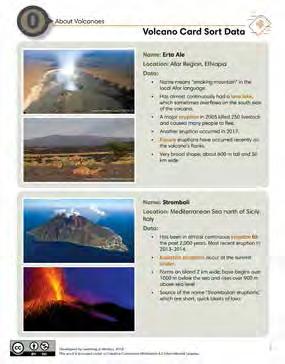 The Kīlauea Volcano: Be a Volcanologist Lesson 0: About Volcanoes 2. Have students meet with teams of four.