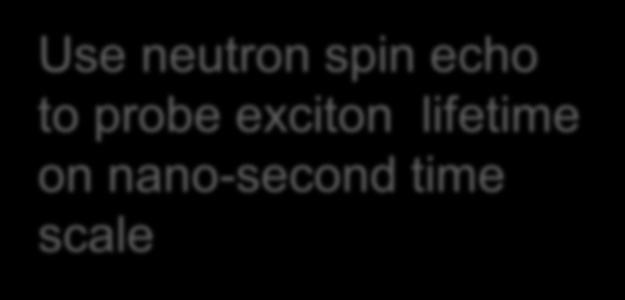 5 0.3 0.35 1 0.4 0.45 1.5 0.5 0.55 2 spin-echo I02 time [ps] Use neutron