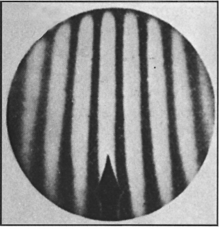Typical interferometer fringe pattern