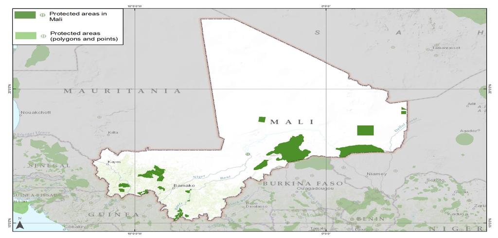 WDPA Data Status Report About this Report and the World Database on Protected Areas (WDPA) Map showing protected areas in the WDPA Mali January 2015 The WDPA is the most comprehensive global dataset