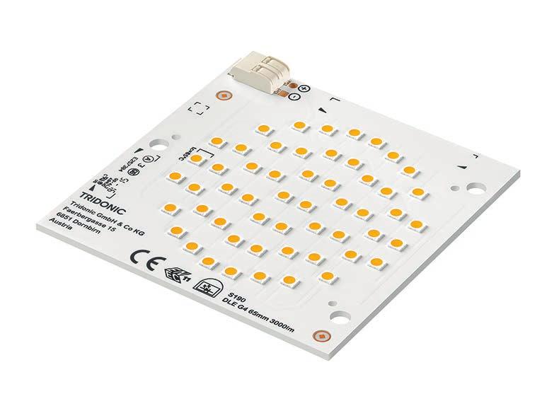 w LED light engine / OLED Module DLE G4 ADV Modules DLE Product description For downlights Luminous flux up to 3,71 lm