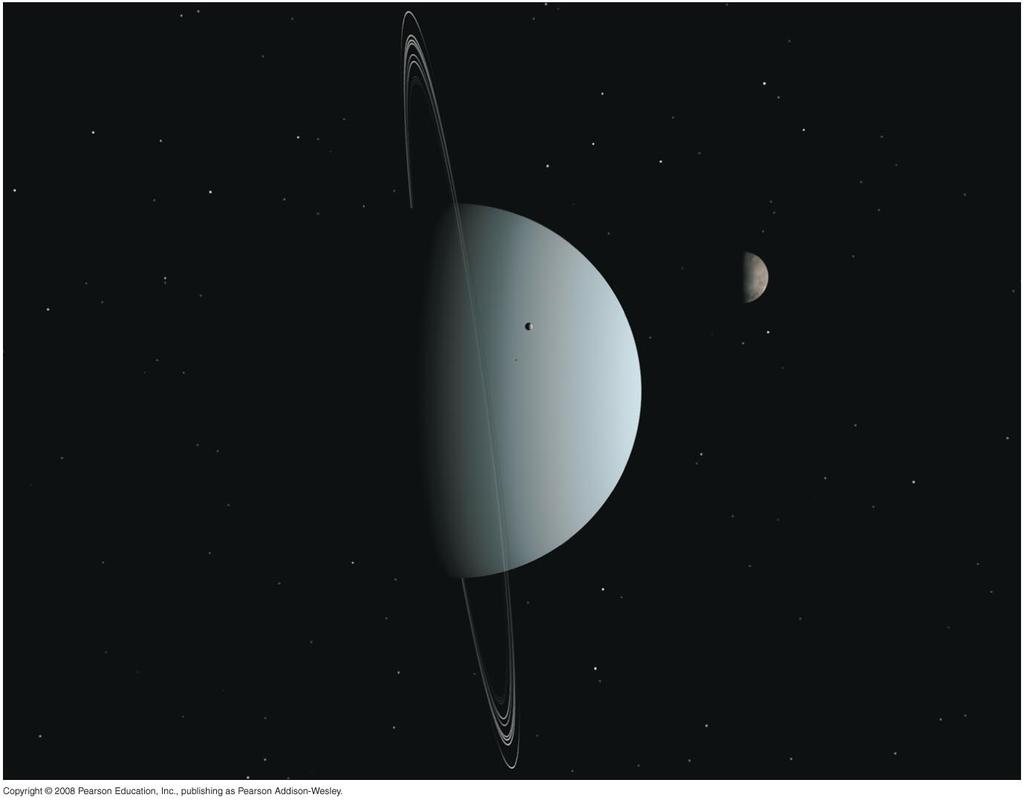 moon. Artist s conception Uranus Smaller than Jupiter/Saturn; much larger than