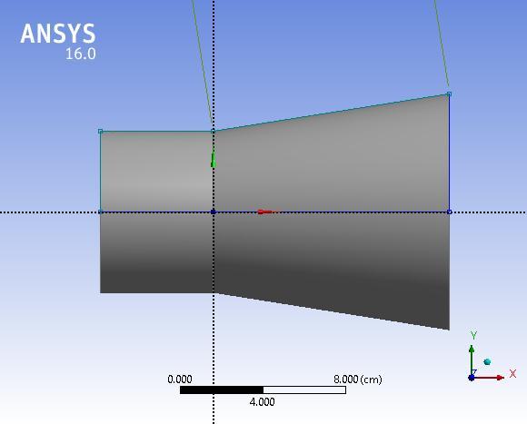 Table-1 Geometrical Features of Diffusers investigated Diffuser 1 Diffuser 2 Diffuser 3 Diffuser 4 Diffusers angle 0 9º 15º 22º 29º Radius of Hub RH 1 2.108 cm 2.