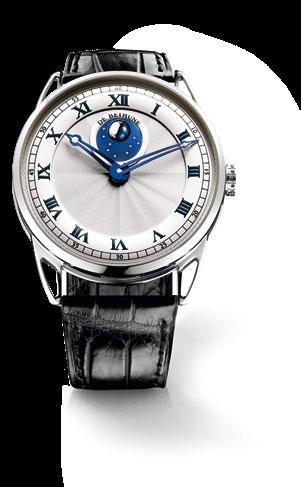 45 DB25 Moon Phase DB2105 calibre Mechanical hand-wound movement Hours, minutes 6-day power reserve De Bethune spherical moon phase at 12 o clock Linear power-reserve indication on the back 44 mm