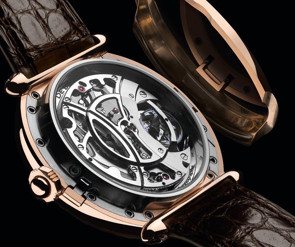 91 DB29 Tourbillon Maxichrono Limited annual production of 20 DB2039 calibre Mechanical hand-wound movement Hours, minutes Mono-pusher chronograph with 24-hour, 60-minute and 60-second counters