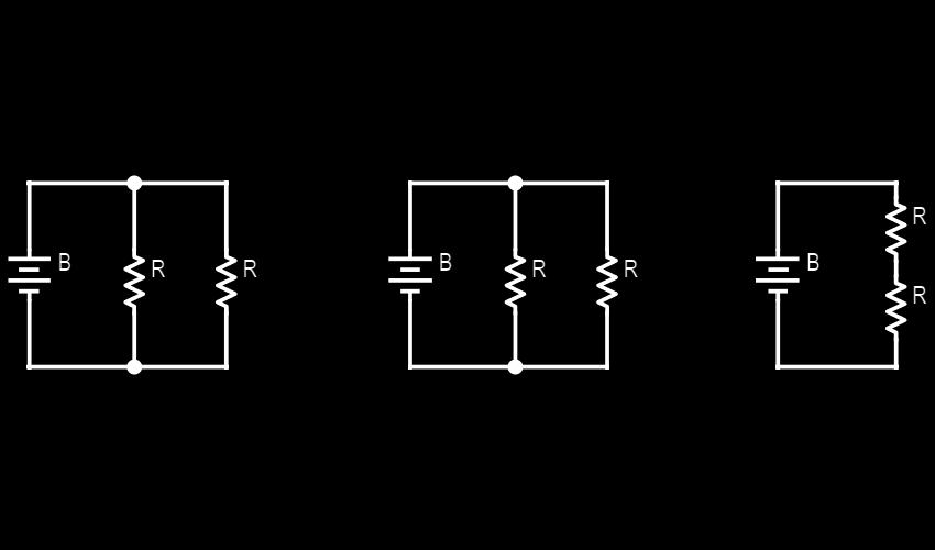 2 Which of the following circuits represent the same circuit? 1.3.2 What is a circuit? At this point we ought to go back and formally define what a circuit is.