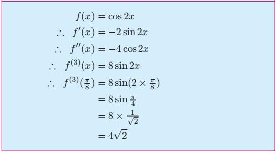 f(x) 3 rd derivative = slope of f''(x) = slope of the slope of the slope of f(x) n th derivative = slope of f (n 1) (x)