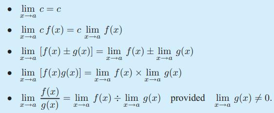 14A: #1def,2,3,4cfi (Limits) 14B: #1 3 all (Limits at infinity) 1. Understand how to find limits informally.