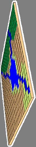 Each layer representing a common feature.