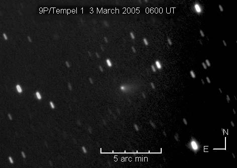 Let s try the same procedure, but this time with Comet Tempel 1.