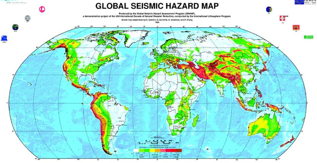 Probing the predictions of hazard maps GSHAP (Giardini, 1999) Wyss & Rosset, Nat.