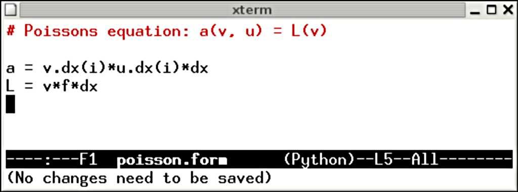 Basic usage 1. Implement the form using your favorite text editor (emacs): 2.