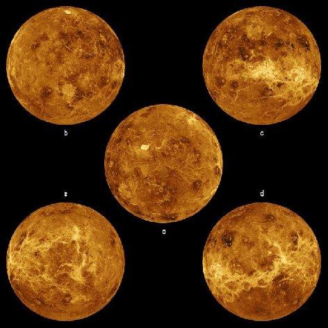 The surface of Venus was a mystery due to the thick cloud layers