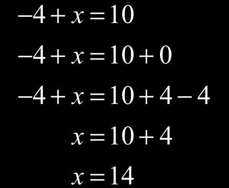 a) Solve: + 10