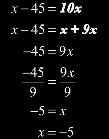 5n+ c) Solve: 5 10