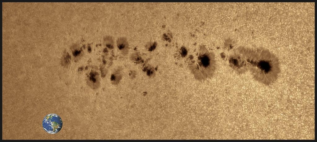 14 Mega sunspot of November 2015 So you thought Halloween was over? Think again. There is a monster spot on the Sun. AR2443 has more than quadrupled in size since it first appeared on Oct.