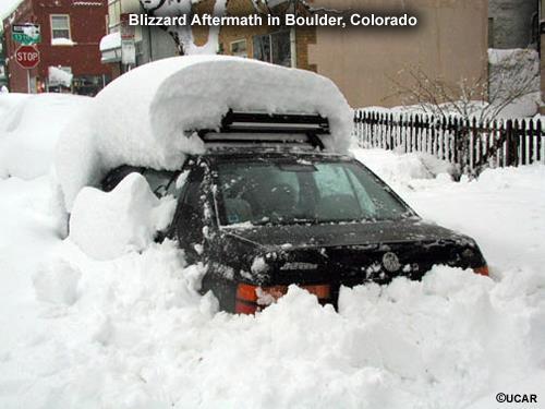 NOT EVERYONE WAS BURIED AFTER MARCH 2003 SNOWSTORM While much of the I-25 urban corridor between Colorado Springs and Cheyenne was buried under feet of snow,