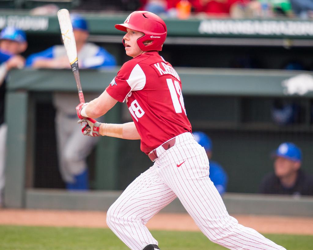 MORE RAZORBACK NOTES MARTIN, KJERSTAD NAMED FRESHMAN ALL-AMERICANS Continuing to rack up award after award, the freshman duo of infielder Casey Martin and outfielder Heston Kjerstad added another