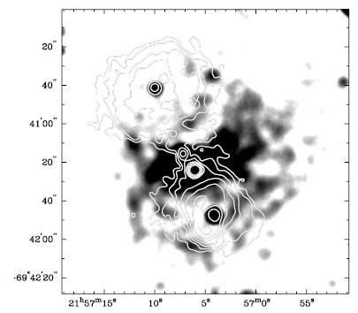 42) [OIII] velocity map [OIII] FWHM Warm line emitting gas is co-spatial with radio lobes (Young et al.