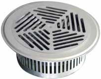 STIRCSE SWIR DIFFUSER - DPV NOTES: Circular swirl air diffusor for supply air Floor mounting Front plate made out of anodized aluminium Casing made out of galvanized steel