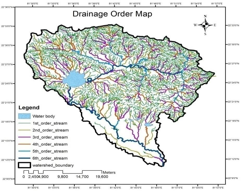 Fig. 3: Drainage map of the study