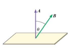 The magnitude of the component of which is perpendicular to the surface is or simply, where is used to represent the magnitude of the vector.