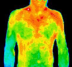 Infrared Radiation Infrared radiation is absorbed by the skin and we feel it as heat. It is used in heaters, toasters and grills.