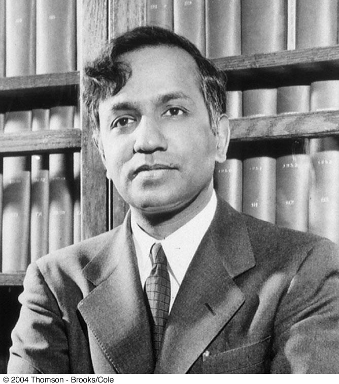 Chandrasekhar in Indian- American astrophysicist.