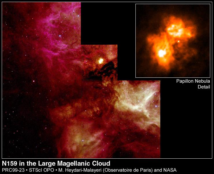 Violent Childhood of Massive Stars Young, massive star pouring radiation into space.