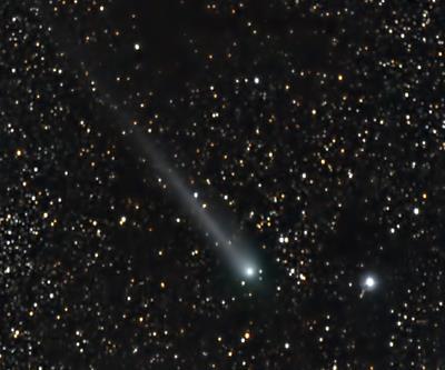 Comet C/2013 X1 (PANSTARRS) is visible this month in constellation Pisces. It is fairly low and dropping into evening twilight as the month progresses. It begins the month at magnitude 8.